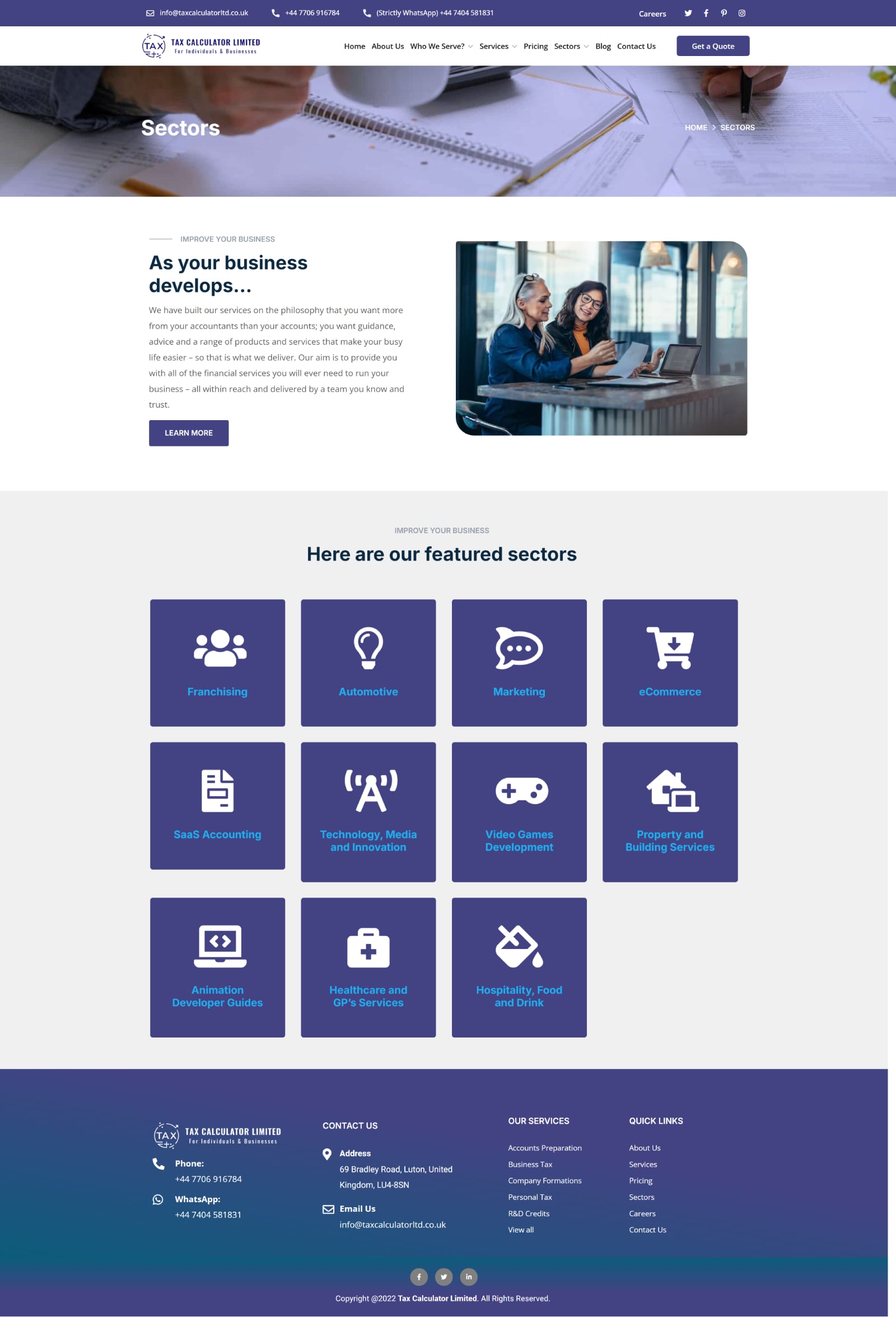 Tax Calculator Limited - Pak Web Idea - Web Designing Company